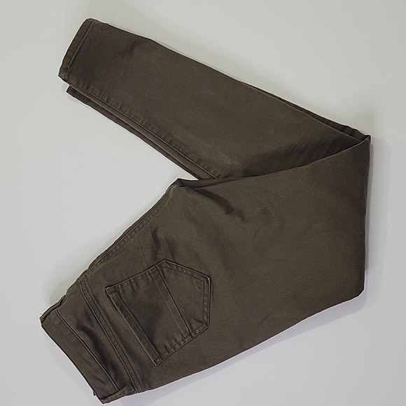 Zara Brown Moto Skinny Jeans SZ 2 - Picture 3 of 14
